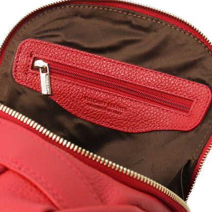TL Bag - Women's soft leather backpack-handbag