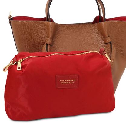 Legame - leather shopper bag - large
