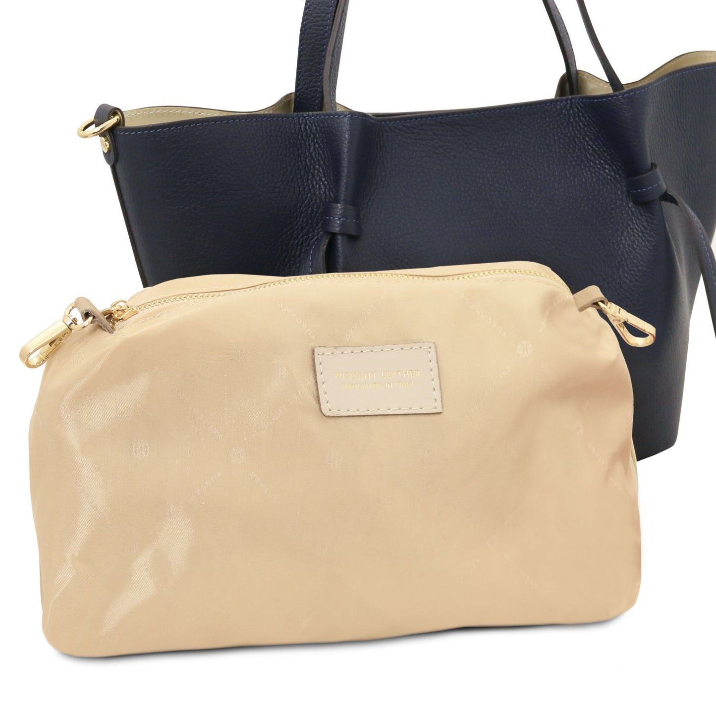 Legame - skórzana torebka typu shopper - duża