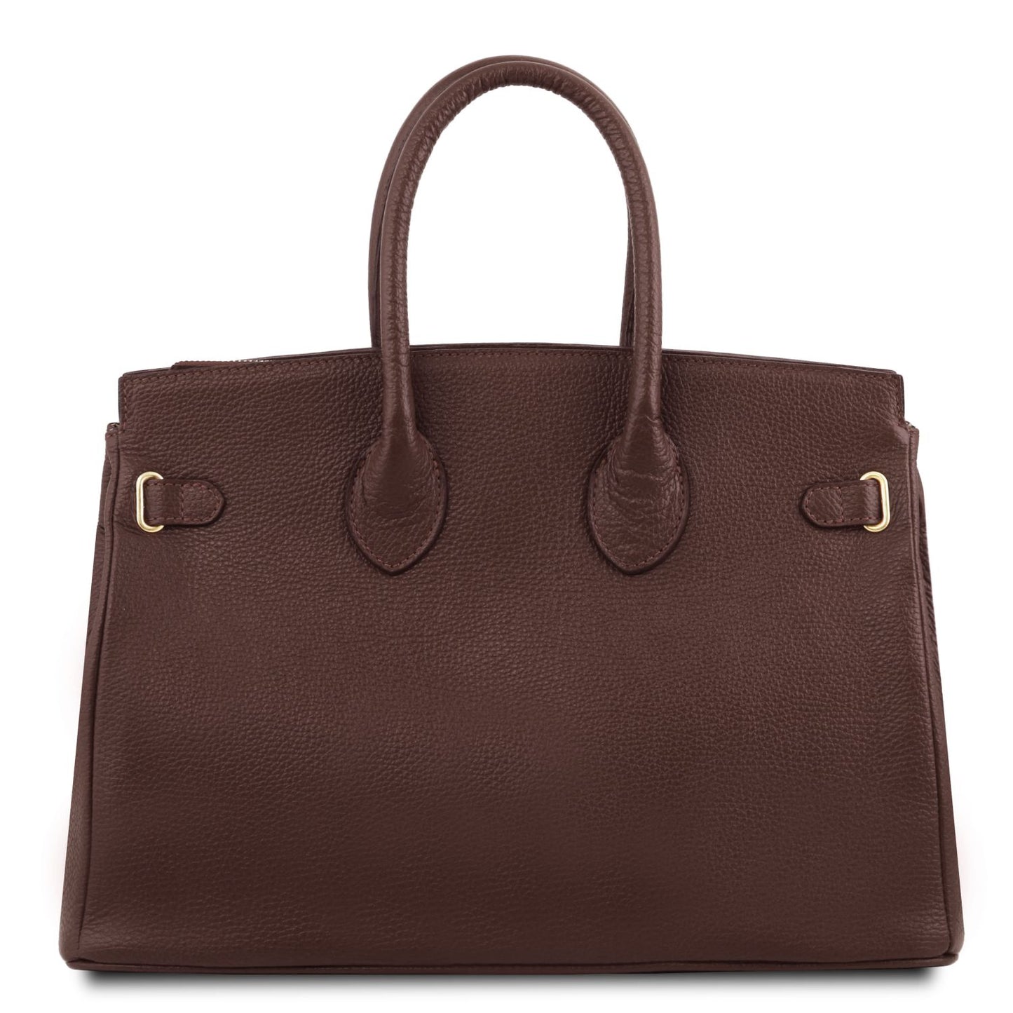 TL Bag - torebka skórzana z okuciami w kolorze złotym