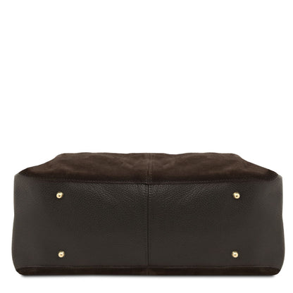 Allure - torebka typu shopper z miękkiego zamszu