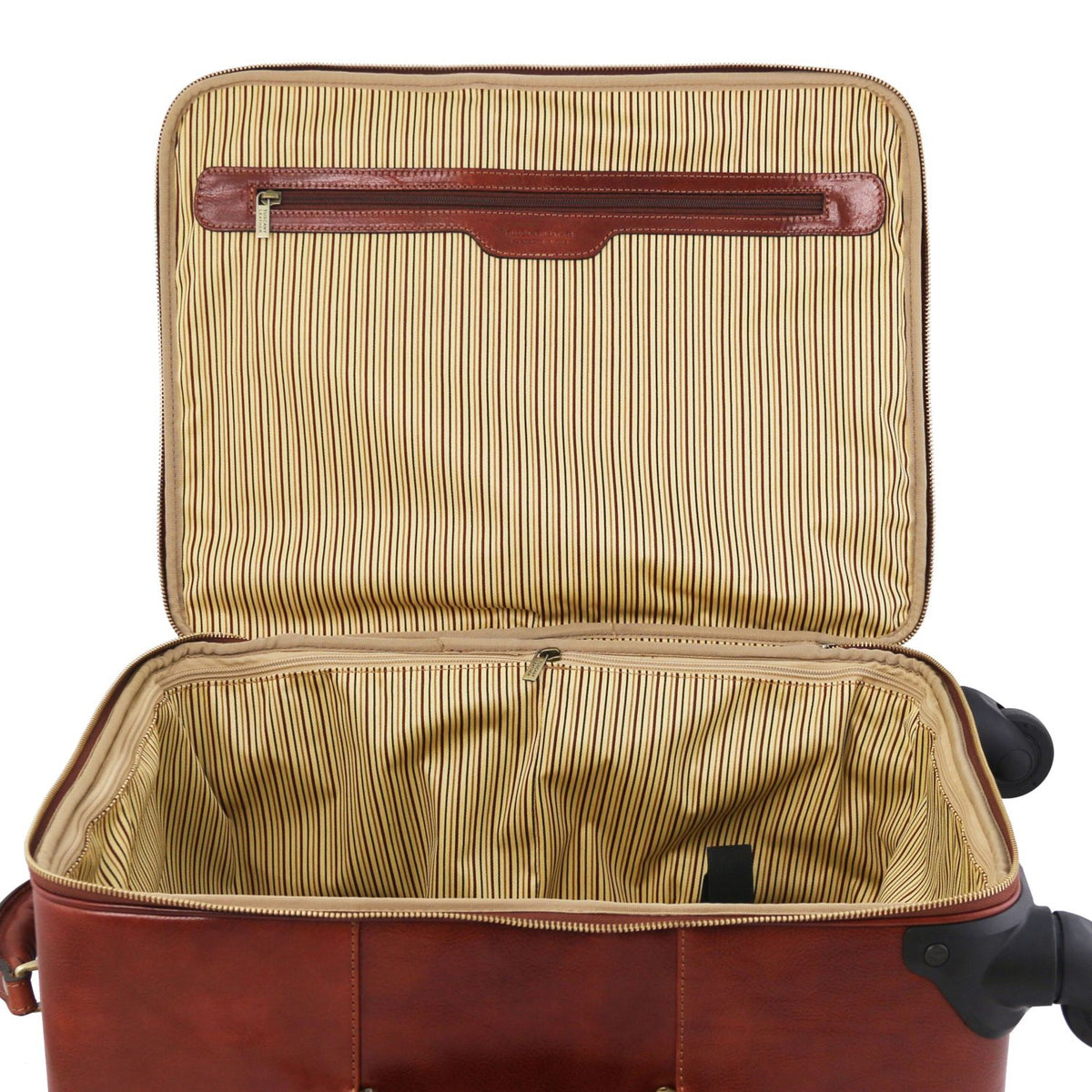 TL Voyager - 4-wheeled leather suitcase