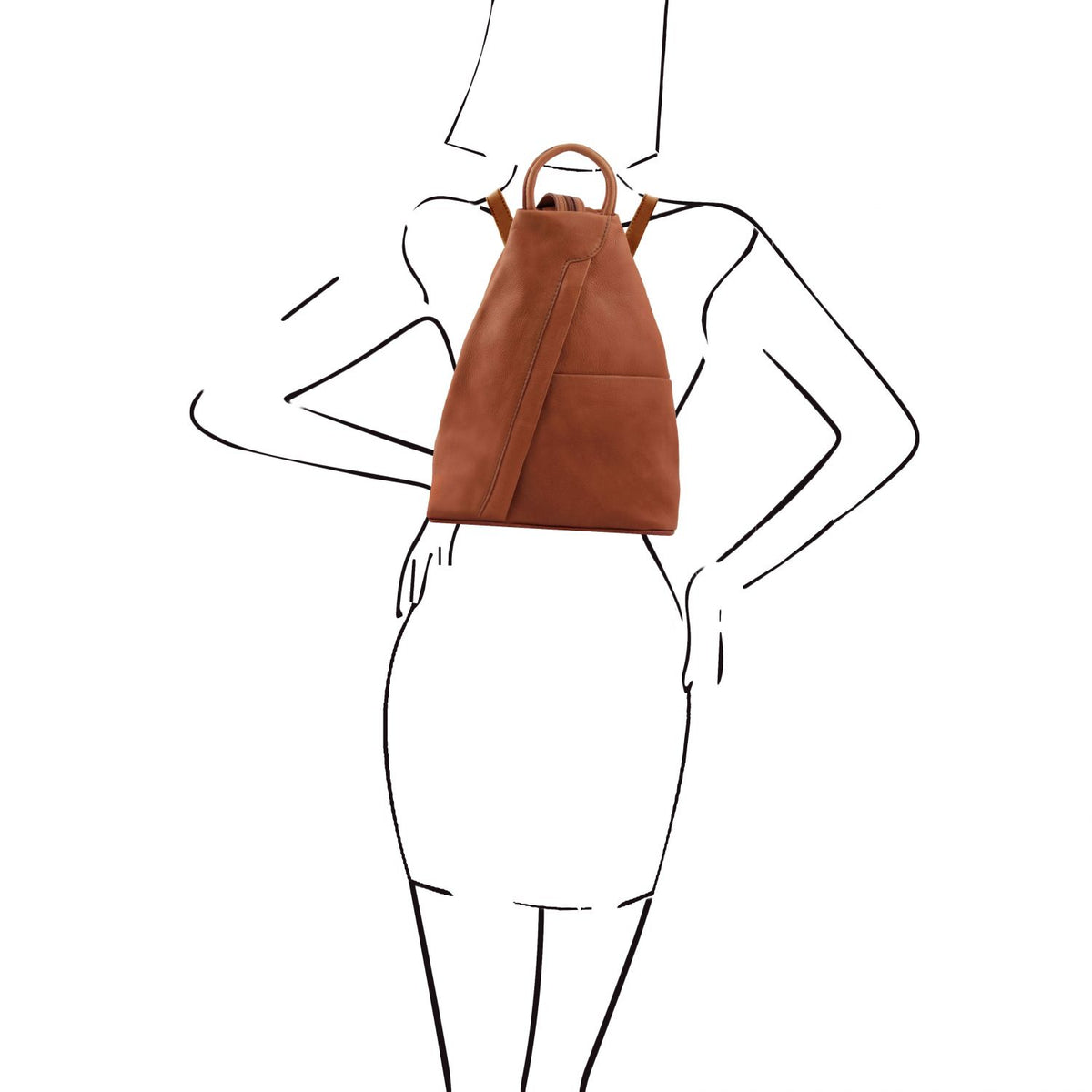 Shanghai - soft leather backpack