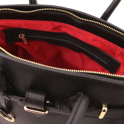 TL Bag - leather bag with gold-tone hardware