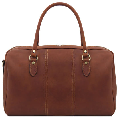 Lisbona - leather travel bag - small