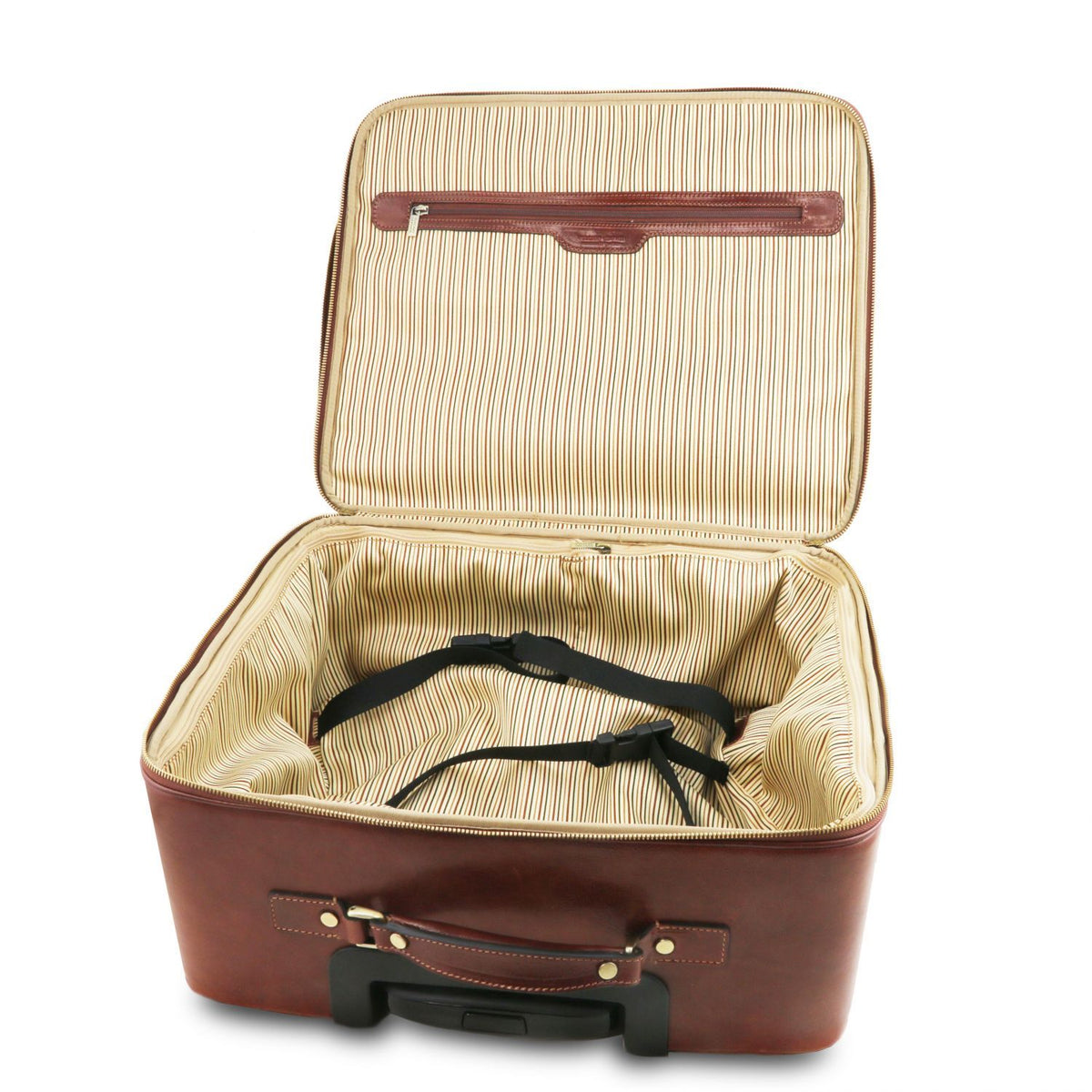 Warsaw - 2-wheel leather suitcase