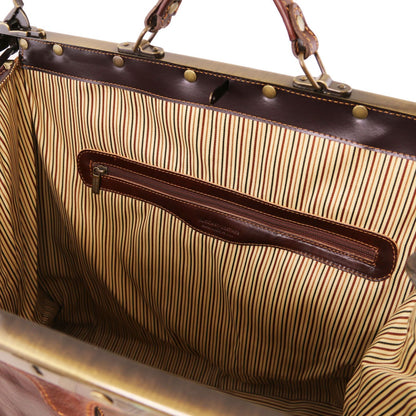 Madrid - large leather travel trunk