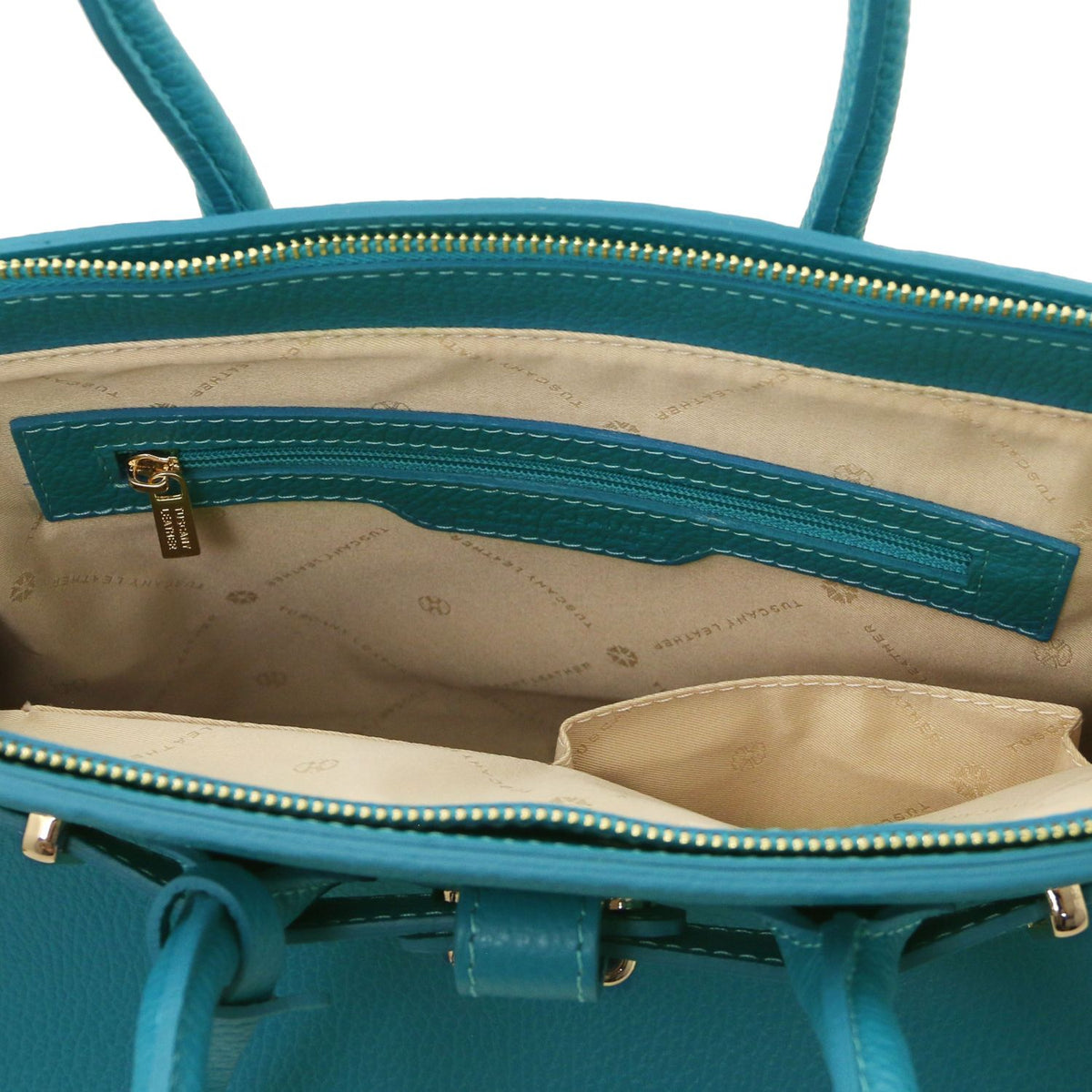 TL Bag - leather bag with gold-tone hardware