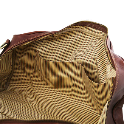 Lisbona - leather travel bag - small