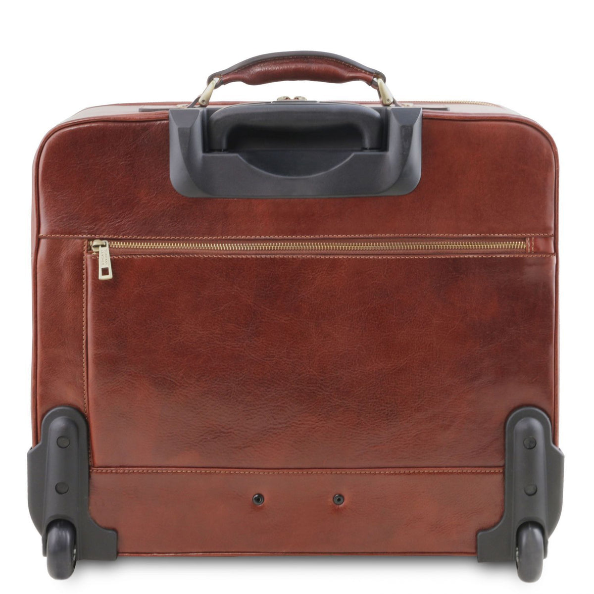 Warsaw - 2-wheel leather suitcase