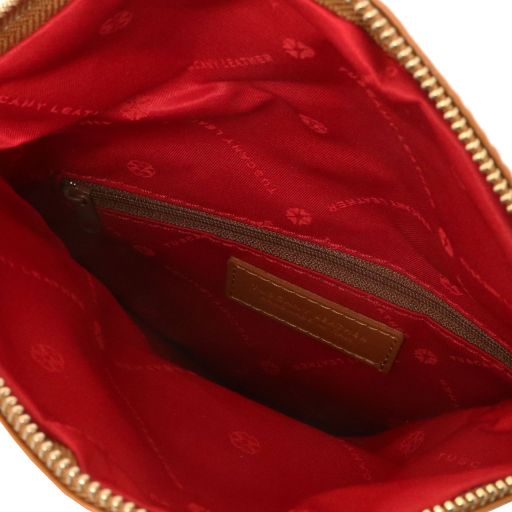 TL Young bag - skórzana torebka na ramię z ozdobnym frędzlem