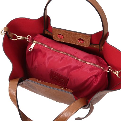 Legame - skórzana torebka typu shopper - duża