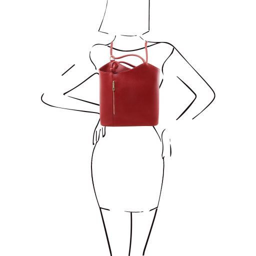 Patty - skórzana torebka na ramię / plecak