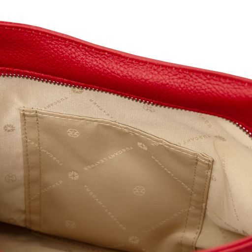 Brenda - torebka na ramię z miękkiej skóry