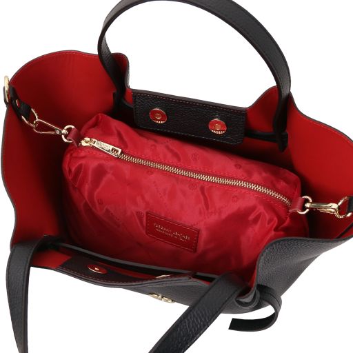 Legame - skórzana torebka typu shopper - duża