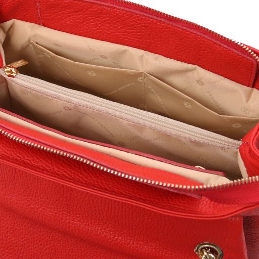 Elettra - torebka na ramię z miękkiej skóry