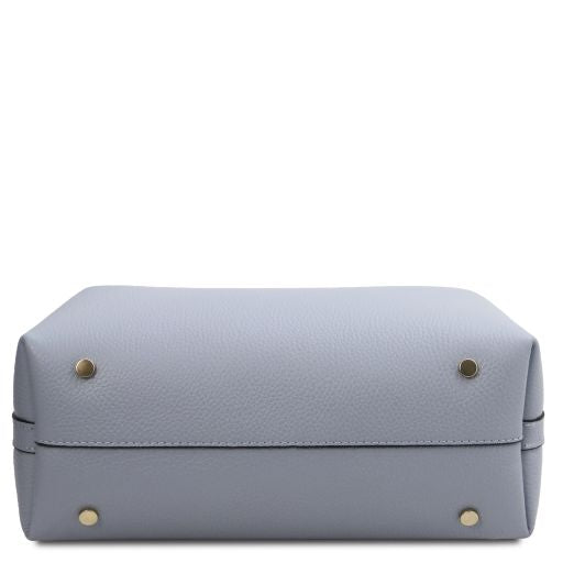 Clio - skórzana torebka typu kubełek