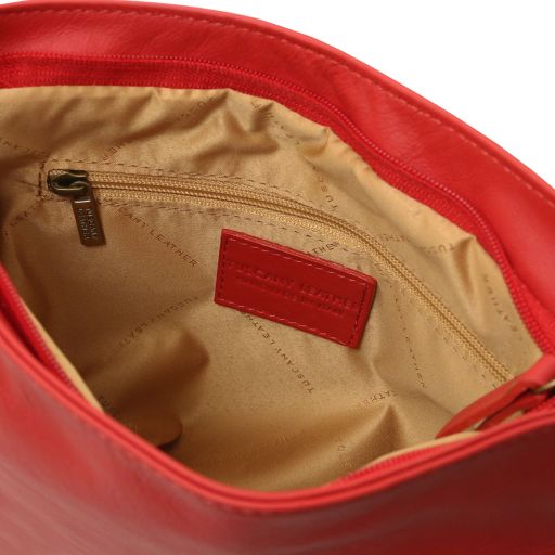 TL Bag - torebka z miękkiej skóry z ozdobnym frędzlem