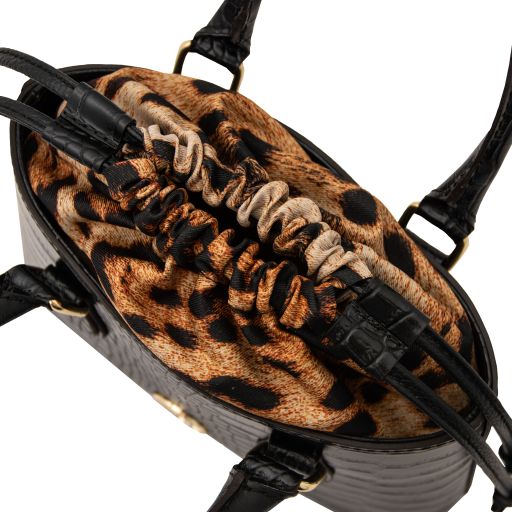 Croque - skórzana torebka o wzorze croco