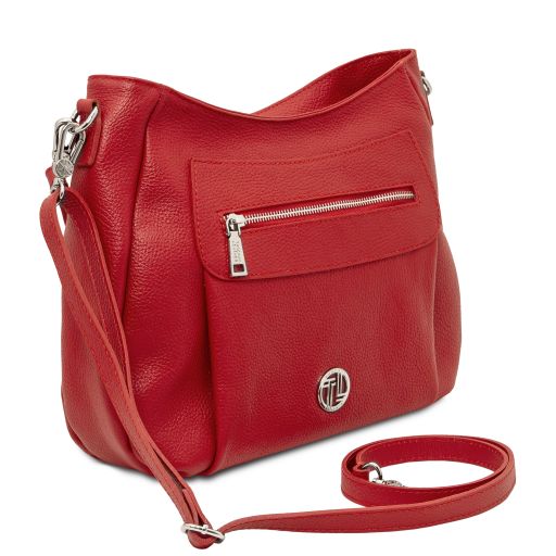 Brenda - torebka na ramię z miękkiej skóry